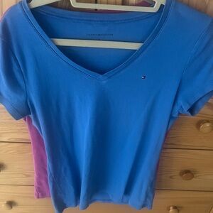 Tommy Hilfiger Bundle of 2 Blue and Pink Short Sleeve T-Shirt